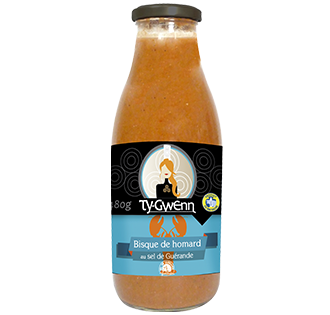 Bisque homard sel de Guérande produit breton