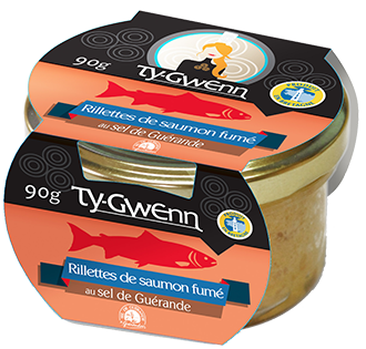Rillettes saumon fumé sel de Guérande produit breton