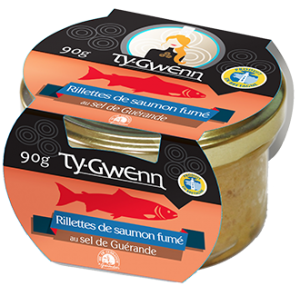 Rillettes saumon fumé sel de Guérande produit breton