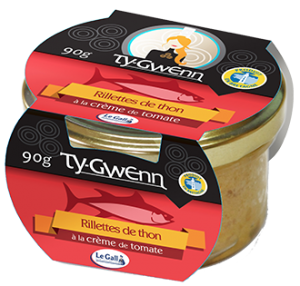 Produit breton rillettes thon creme tomate