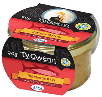 Produit breton rillettes thon creme tomate