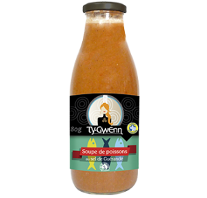 Soupe de poissons sel de Guérande produit breton