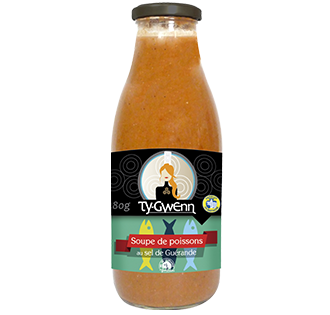 Soupe de poissons sel de Guérande produit breton